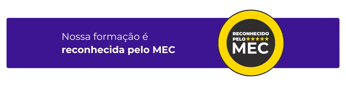 Selo de qualidade escrito reconhecido pelo MEC